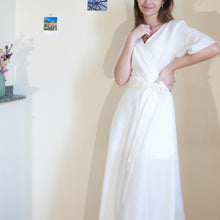 Charger l'image dans la galerie, Robe Anémone LONGUE - Lyocell Blanc cassé