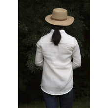 Charger l'image dans la galerie, Chemise f. Calathéa - Lin Blanc cassé & Monet orange