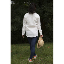 Charger l'image dans la galerie, Chemise f. Calathéa - Lin Blanc cassé sans motif
