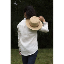 Charger l'image dans la galerie, Chemise f. Calathéa - Lin Blanc cassé & Tulipes