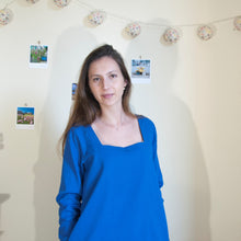 Charger l'image dans la galerie, Robe Calla - Gaze de Coton Bleu roi
