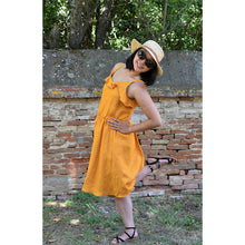 Charger l'image dans la galerie, Robe Campanule COURTE - Lin Jaune fricaro