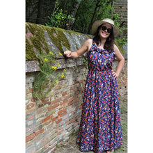 Charger l'image dans la galerie, Robe Campanule LONGUE - Lyocell Nuit fleurie