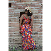 Charger l'image dans la galerie, Robe Campanule LONGUE - Lyocell Plaine ruby