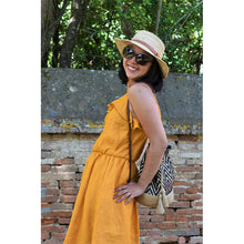 Charger l'image dans la galerie, Robe Campanule MIDI - Lin Jaune fricaro