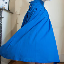 Charger l'image dans la galerie, Jupe Cosmos - Gaze de Coton Bleu roi