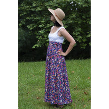 Charger l'image dans la galerie, Jupe Cosmos LONGUE - Lyocell Nuit fleurie