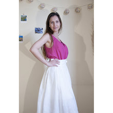 Charger l'image dans la galerie, Jupe Cosmos - Lin Blanc cassé