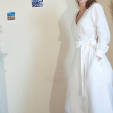 Charger l'image dans la galerie, Robe Hellébore LONGUE - Lyocell Blanc cassé