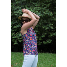 Charger l'image dans la galerie, Haut Morelle - Lyocell Nuit fleurie