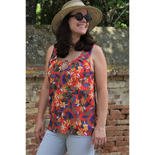 Charger l'image dans la galerie, Haut Morelle - Lyocell Plaine ruby