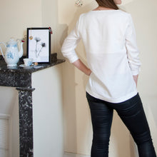 Charger l'image dans la galerie, Haut Nigelle - Lyocell Blanc cassé