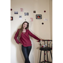 Charger l'image dans la galerie, Haut Nigelle - Lyocell Rouge carmin