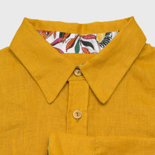 Charger l'image dans la galerie, Chemise f. Calathéa - Lin Jaune fricaro & Tropique rouge