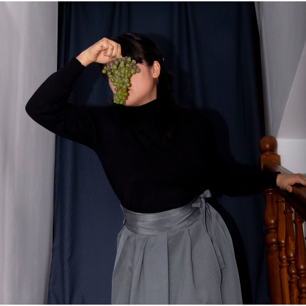 Jupe Cosmos - Soie Gris perle