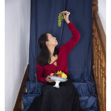 Charger l&#39;image dans la galerie, Jupe Cosmos - Soie Noir
