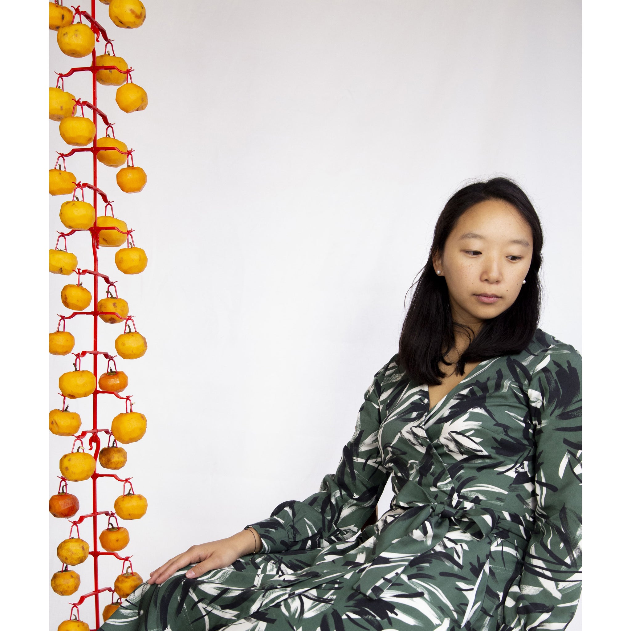 Robe Hellébore LONGUE Lyocell Forêt dansante