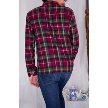 Charger l&#39;image dans la galerie, Chemise h. Hoya - Tartan de coton Rouge Vert Noir Jaune
