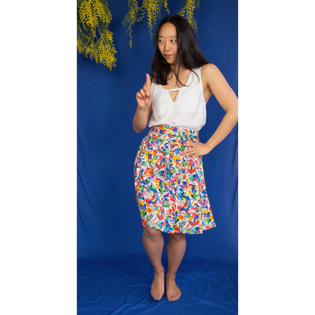 Jupe Cosmos - Viscose Perroquets