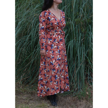 Charger l'image dans la galerie, Robe Hellébore - Lyocell Fleurs de Sienne
