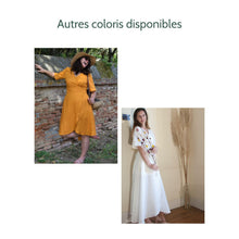 Charger l'image dans la galerie, Robe Anémone - Lin Vert paon
