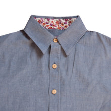 Charger l&#39;image dans la galerie, Chemise f. Calathéa - Coton bio Denim

