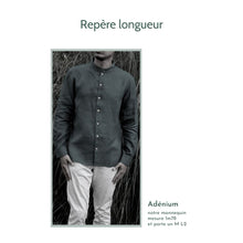 Charger l&#39;image dans la galerie, Chemise h. Adénium - Chambray de coton bio Ciel
