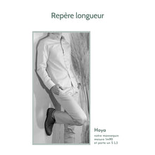Charger l&#39;image dans la galerie, Chemise h. Hoya - Lin Blanc cassé &amp; Lys moutarde
