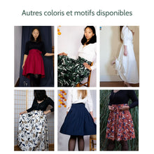 Charger l&#39;image dans la galerie, Jupe Cosmos - Lyocell Plaine ruby
