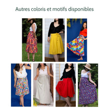 Charger l&#39;image dans la galerie, Jupe Cosmos - Lyocell Vert émeraude
