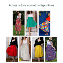 Charger l&#39;image dans la galerie, Jupe Cosmos - Viscose Perroquets
