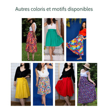 Charger l&#39;image dans la galerie, Jupe Cosmos - Viscose Vert de gris
