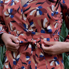 Charger l'image dans la galerie, Robe Hellébore - Lyocell Fleurs de Sienne
