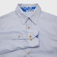 Charger l&#39;image dans la galerie, Chemise h. Hoya - Coton bio Bleu dragée
