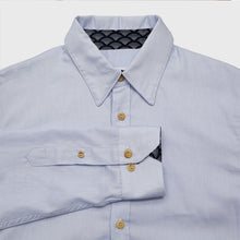 Charger l&#39;image dans la galerie, Chemise h. Hoya - Coton bio Bleu dragée
