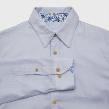 Charger l&#39;image dans la galerie, Chemise h. Hoya - Coton bio Bleu dragée
