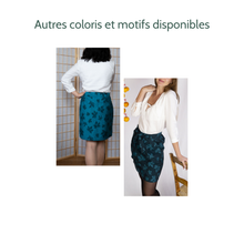 Charger l'image dans la galerie, Jupe Oxalis - Jacquard de coton bio Nuit d'automne
