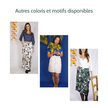 Charger l&#39;image dans la galerie, Jupe Oxalis - Lyocell Fleurs de Sienne
