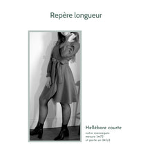Charger l&#39;image dans la galerie, Robe Hellébore COURTE - Laine Noire
