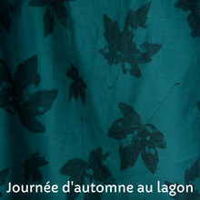 Charger l&#39;image dans la galerie, Jupe Oxalis COURTE - Jacquard de coton bio Automne au Lagon
