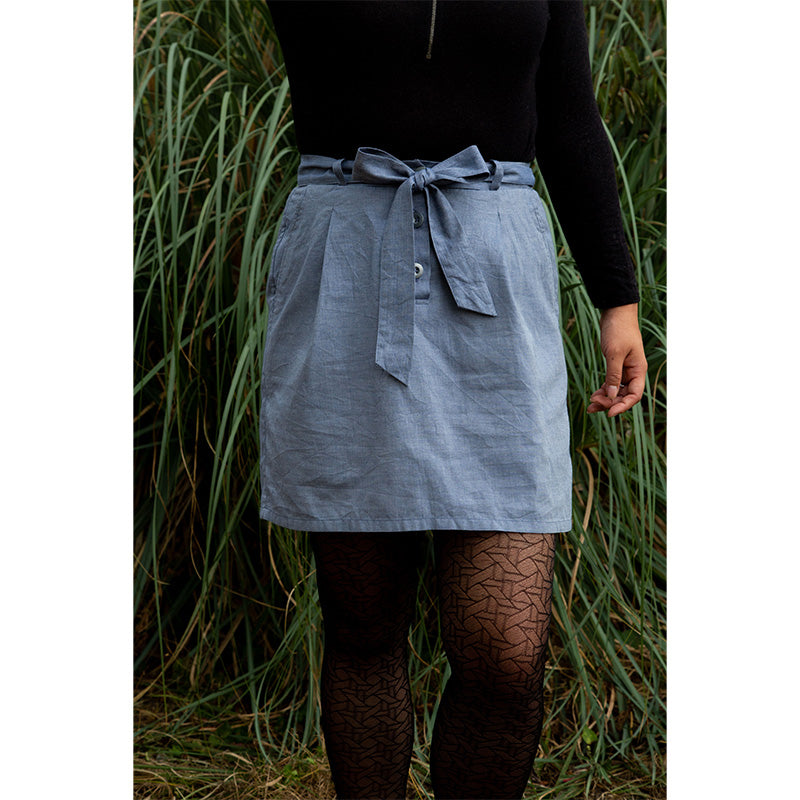 Stock Jupe Oxalis COURTE - Chambray